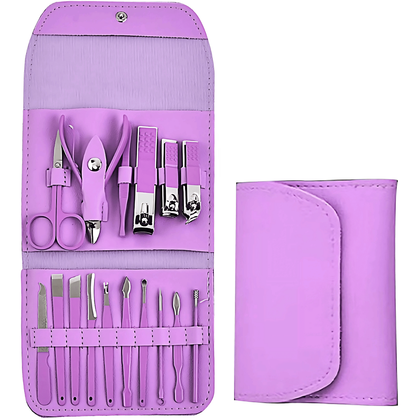 16 in 1 Manicure & Pedicure Kit with Leather Bag - Zafiee Mart