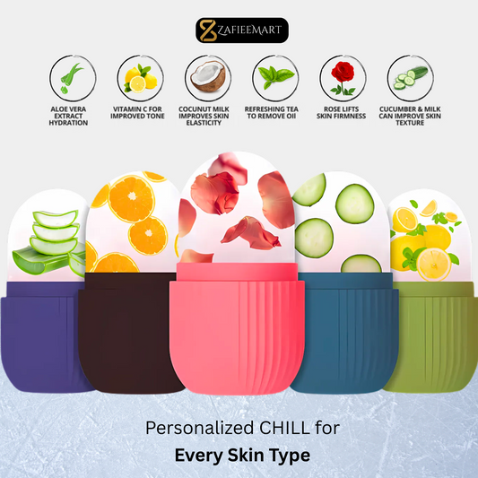 Glow Up Kit 4-in-1 | Jade Roller, Gua Sha, Derma Roller & Ice Roller - Zafiee Mart