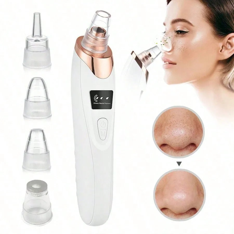 5-in-1 Rechargeable Derma Suction Blackhead Remover β Pore Vacuum Cleaner - Zafiee Mart