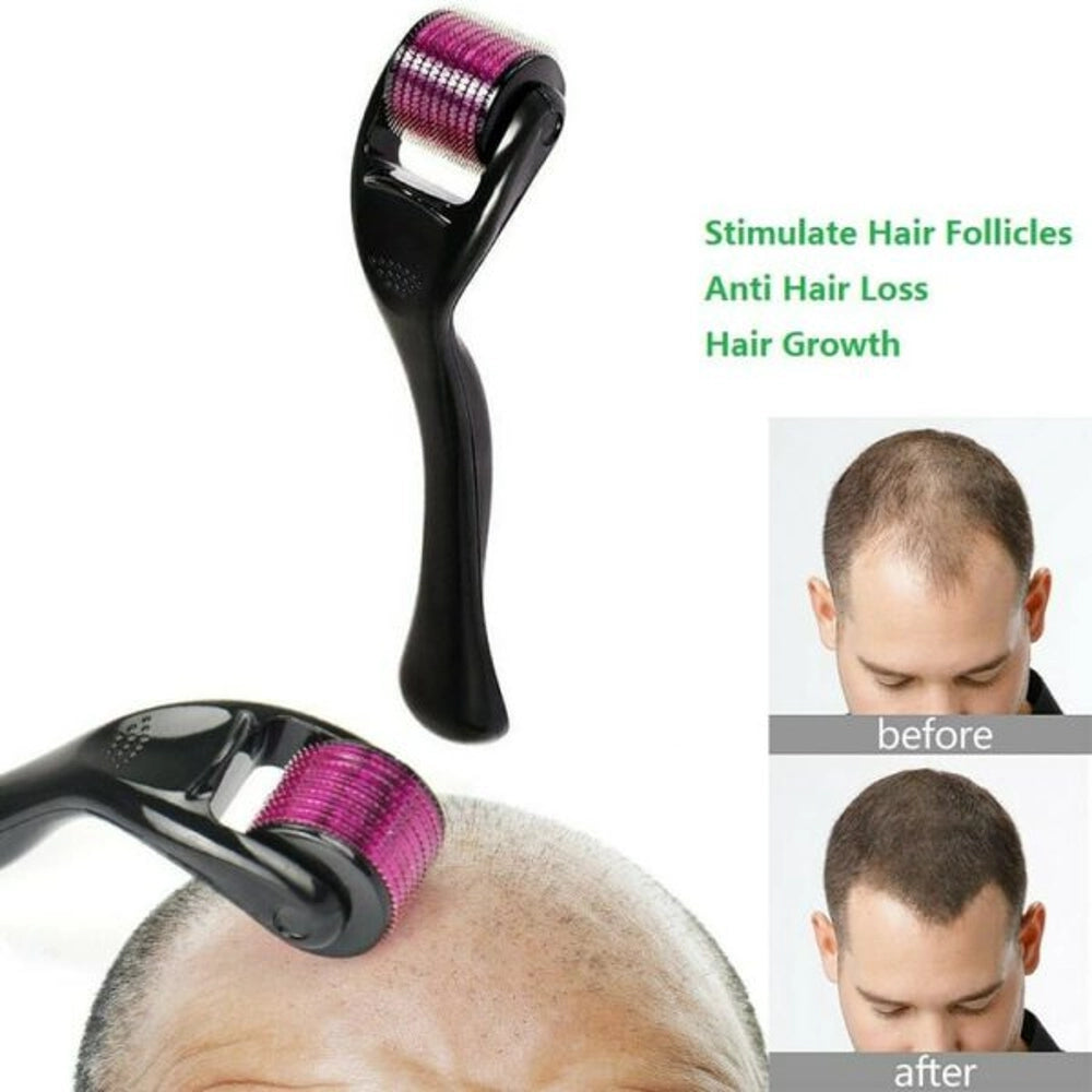 Flawless Hair Growth Kit β 3-in-1 Derma Roller, Scalp Massage Brush & Oil Applicator - Zafiee Mart