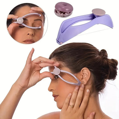 SLIQUE  Women’s Facial Hair Defeatherer – Eyebrow & Cheek Threading Tool - Zafiee Mart