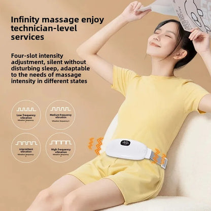 Electric Heating Belt for Period Cramps – Vibrating & Adjustable for Instant Relief - Zafiee Mart