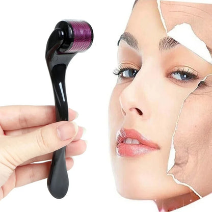 540 Needle Derma Roller 0.5mm | Micro needling for Face & Hairs | Purple - Zafiee Mart