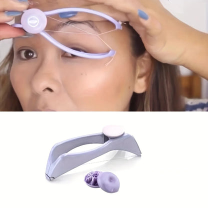 SLIQUE  Women’s Facial Hair Defeatherer – Eyebrow & Cheek Threading Tool - Zafiee Mart