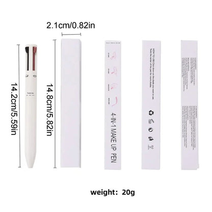 4-in-1 Beauty Pen – Eyeliner, Lip Liner, Brow & Contour Pencil - Zafiee Mart