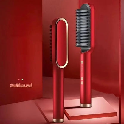 Professional Electric Hair Straightening Brush – Fast & Damage-Free Styling - Zafiee Mart